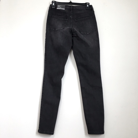 Wassino High Rise Jeggings Black Stretch Skinny Jeans - Picture 2 of 15